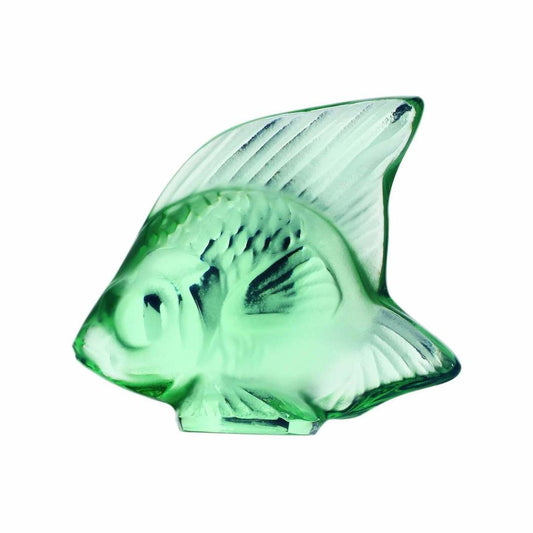 Lalique Crystal Fish, Mint Green