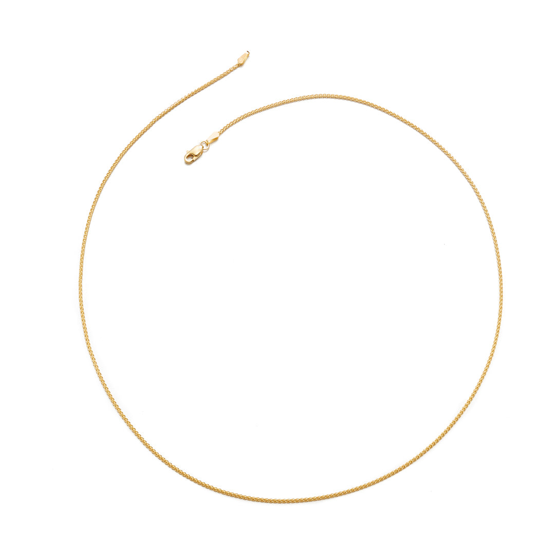 1.2mm Gold Wheat Chain
