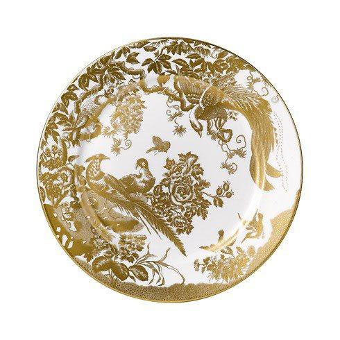 Royal Crown Derby Aves Gold Salad Plate