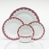 Fish Scale Canton Tea Saucer, Pink