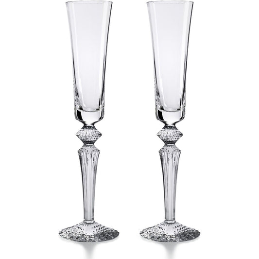 Baccarat Mille Nuits Clear Flutissimo, Set of 2