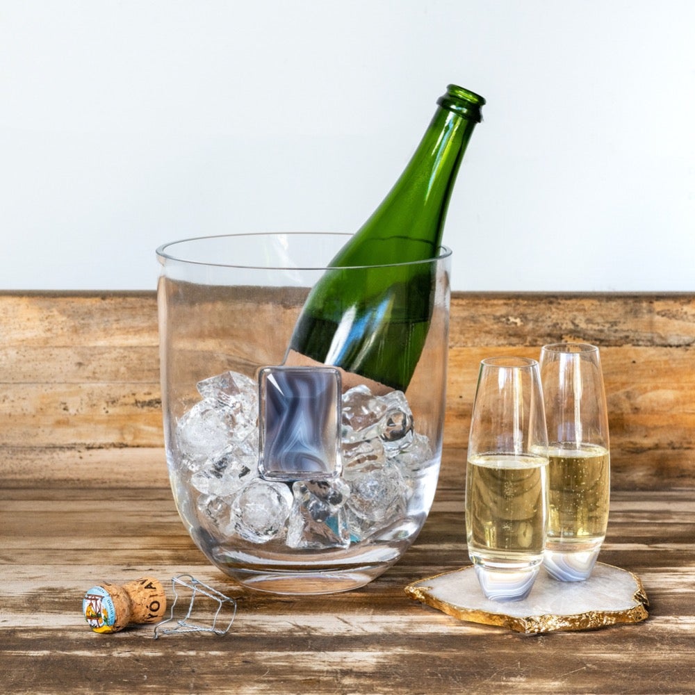 Kivita Coasters in Crystal, Set of 2