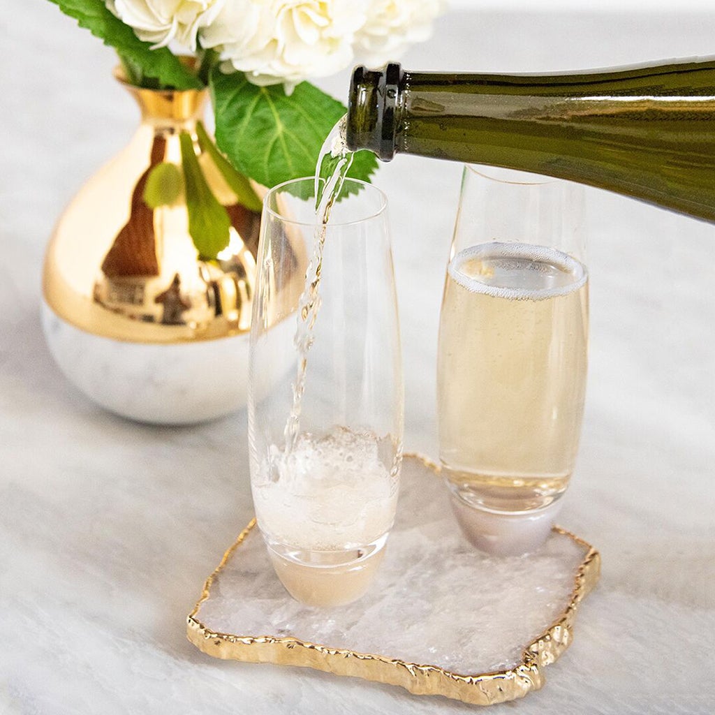 Kivita Coasters in Crystal, Set of 2
