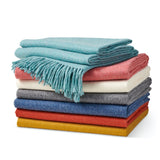 Paris Baby Alpaca Throw, Peacock