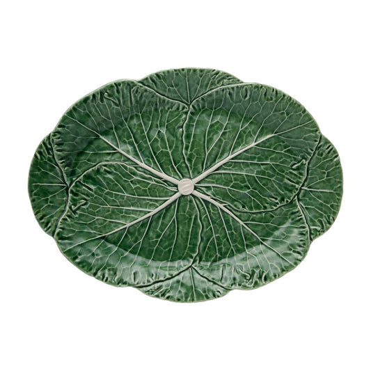 Vista Alegre Green Cabbage Oval Platter