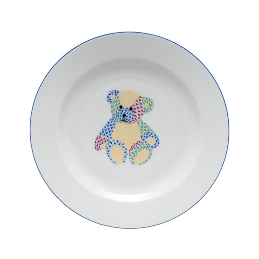Herend Child's Plate, Teddy Bear