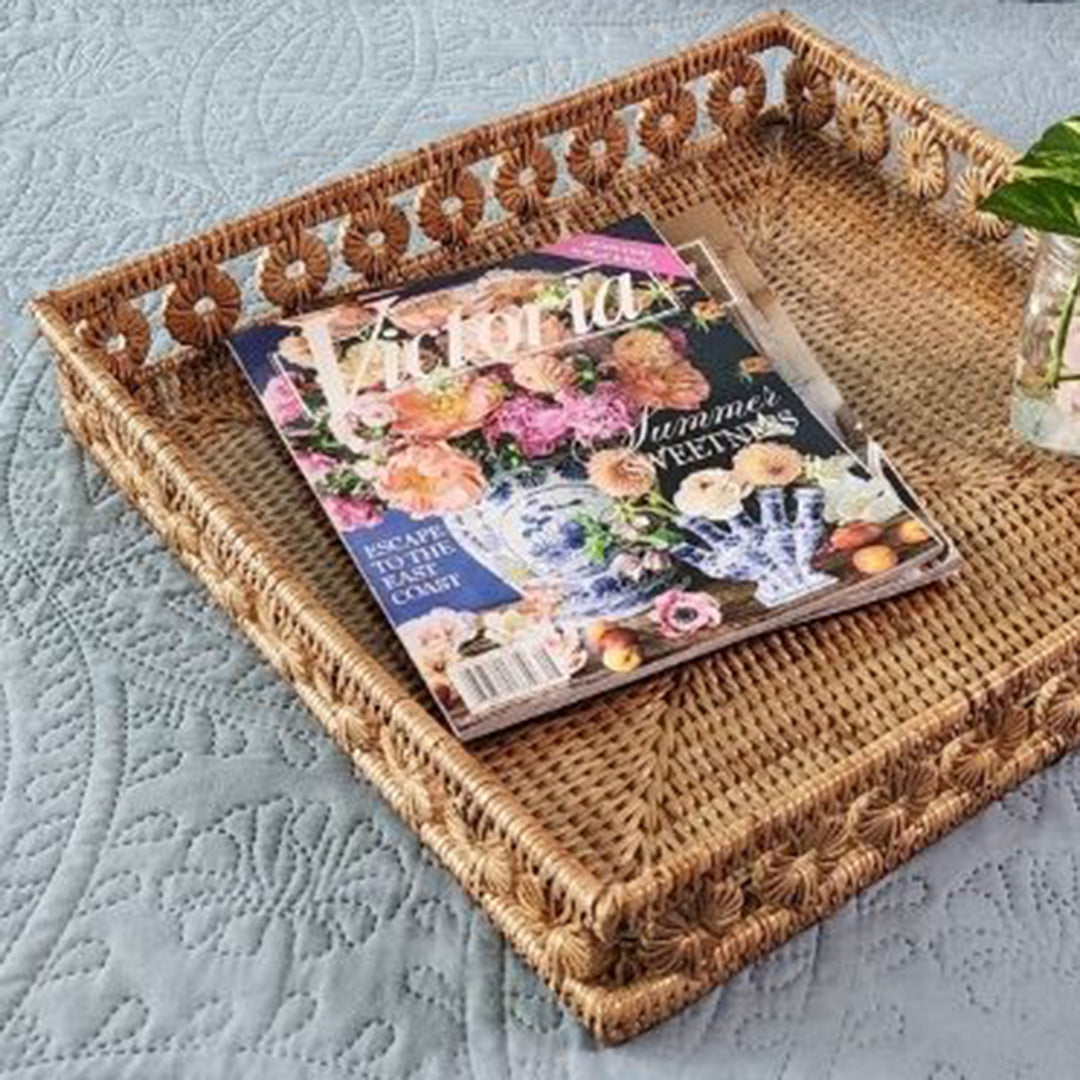 Burmese Rattan Tray