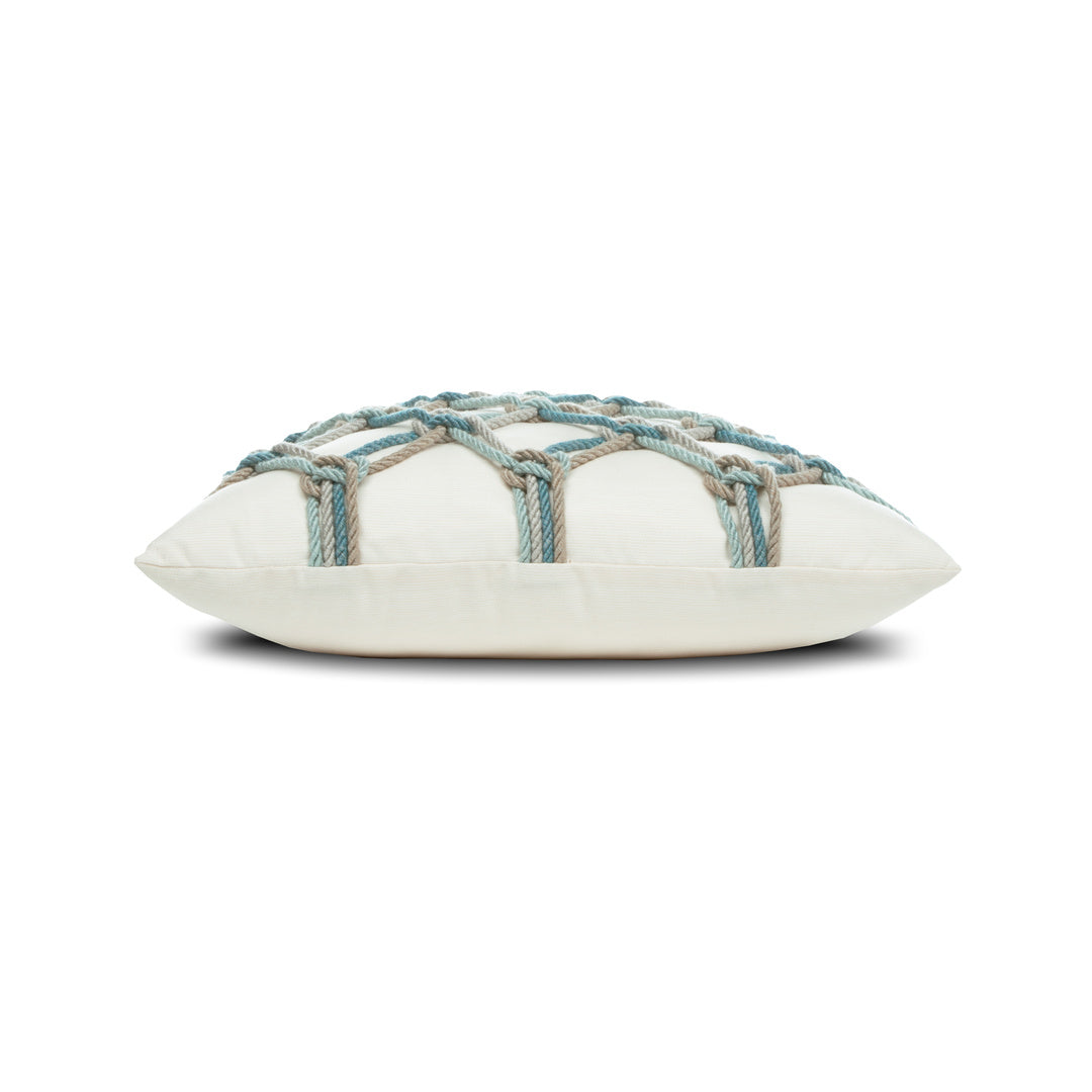 Seascape Rope Indoor/Outdoor Pillow, Square