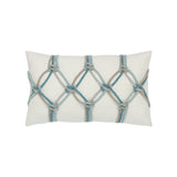 Elaine Smith Seascape Rope Indoor/Outdoor Pillow, Lumbar