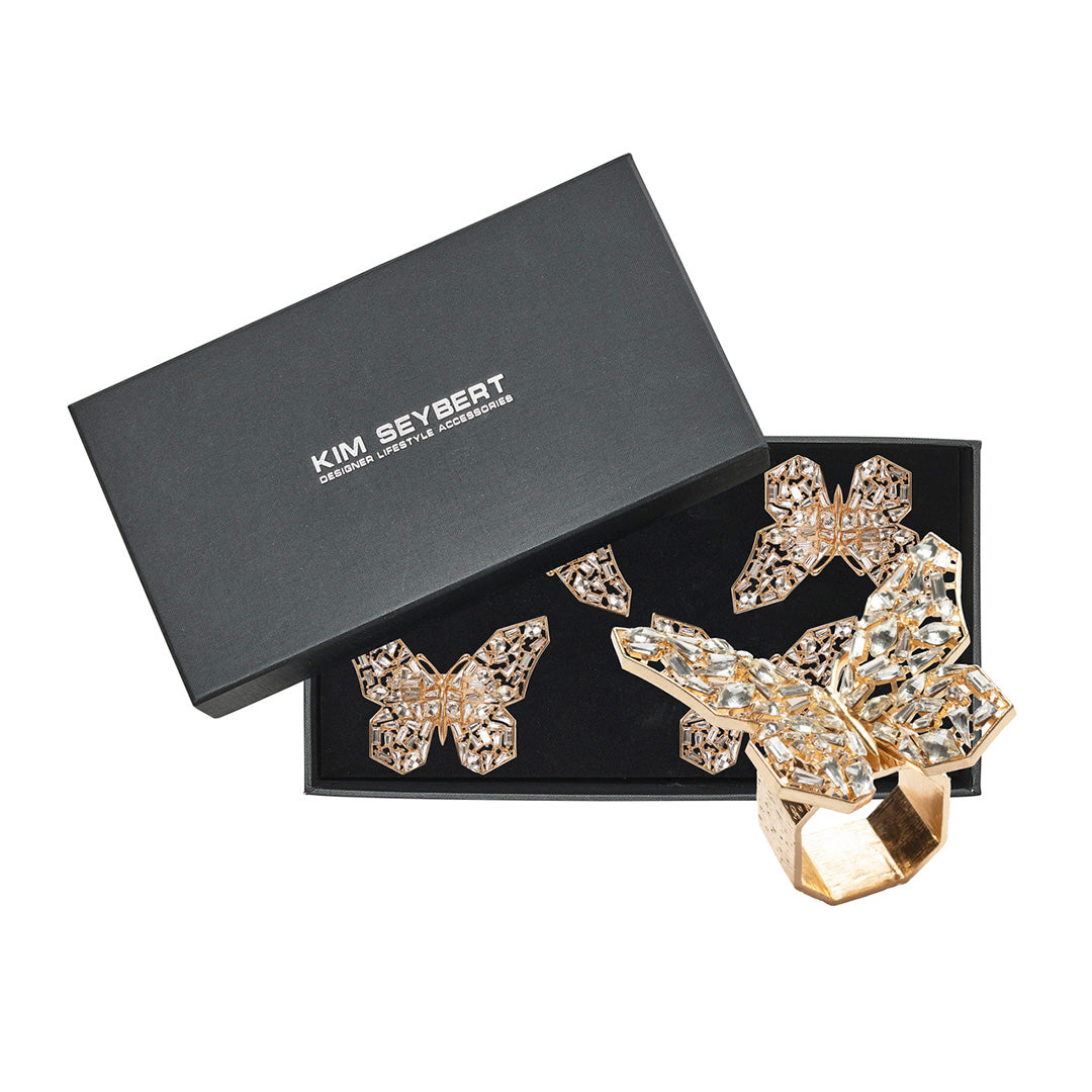 Papillon Napkin Rings, Set of 4