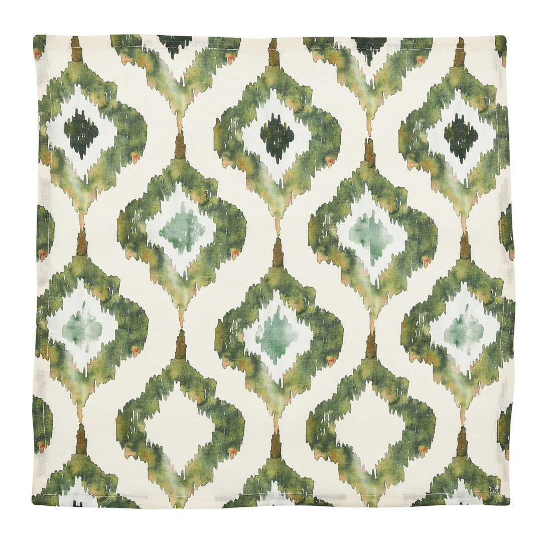 Watercolor Ikat Napkins, Set of 4