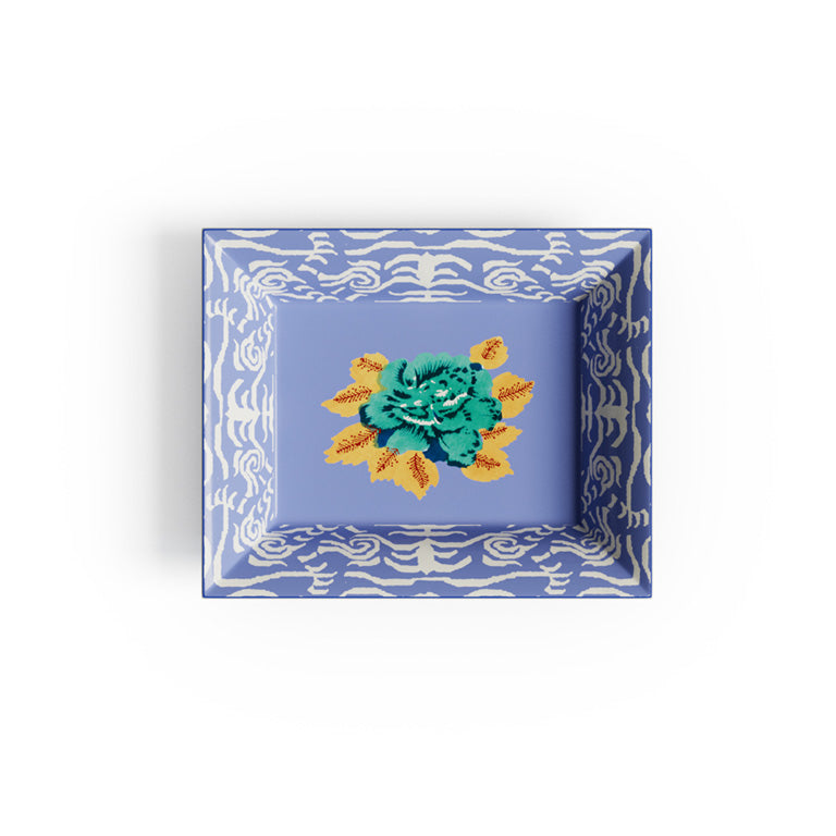 Lisa Corti Indian Tiger Trinket Tray, Pervinch