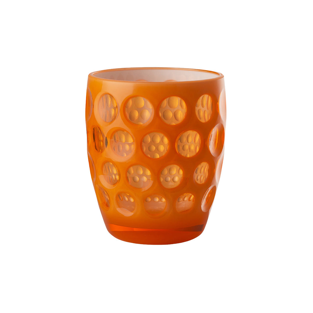 Mario Luca Giusti Lente Tumbler, Set of 6 Orange