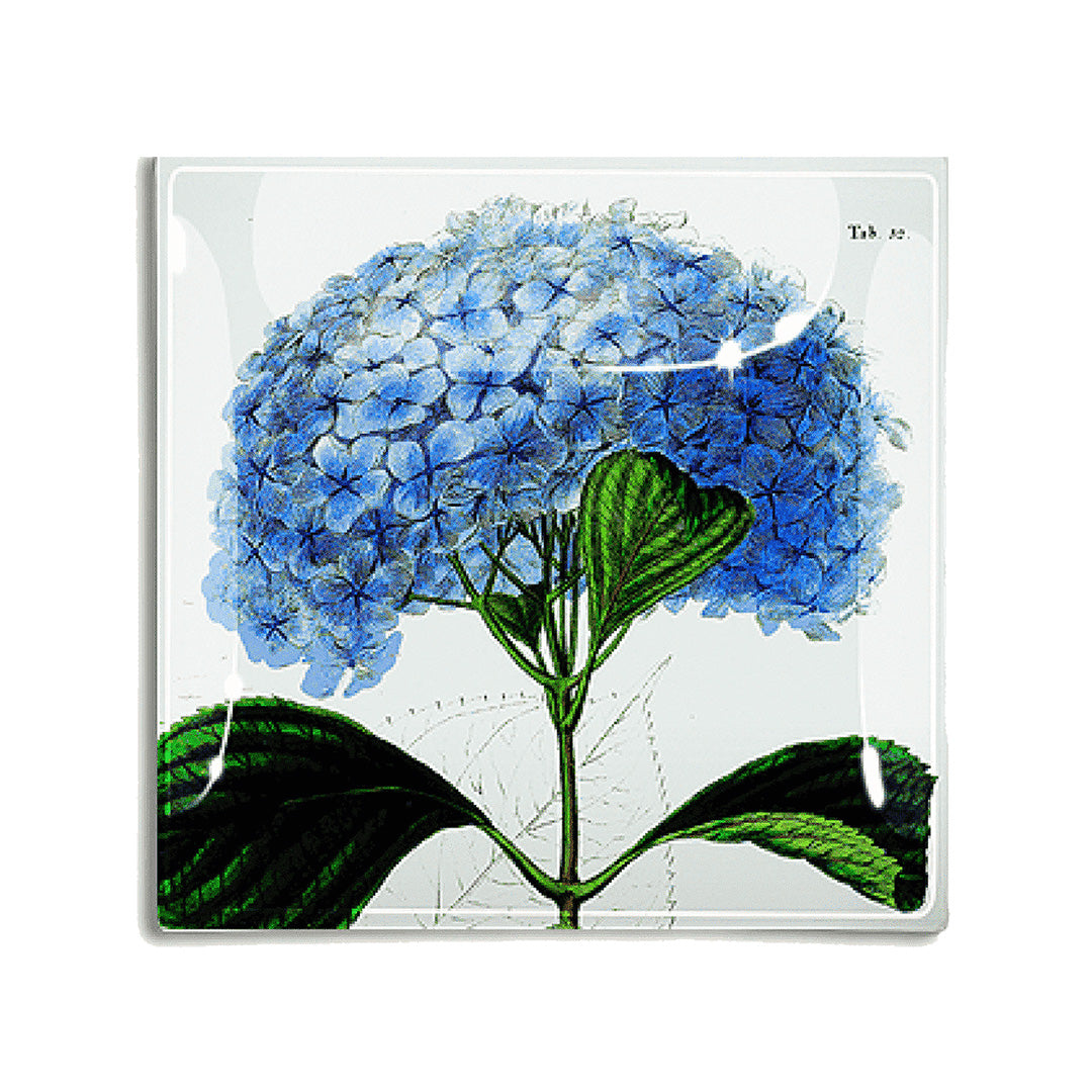 Blue Hydrangea Decoupage Tray