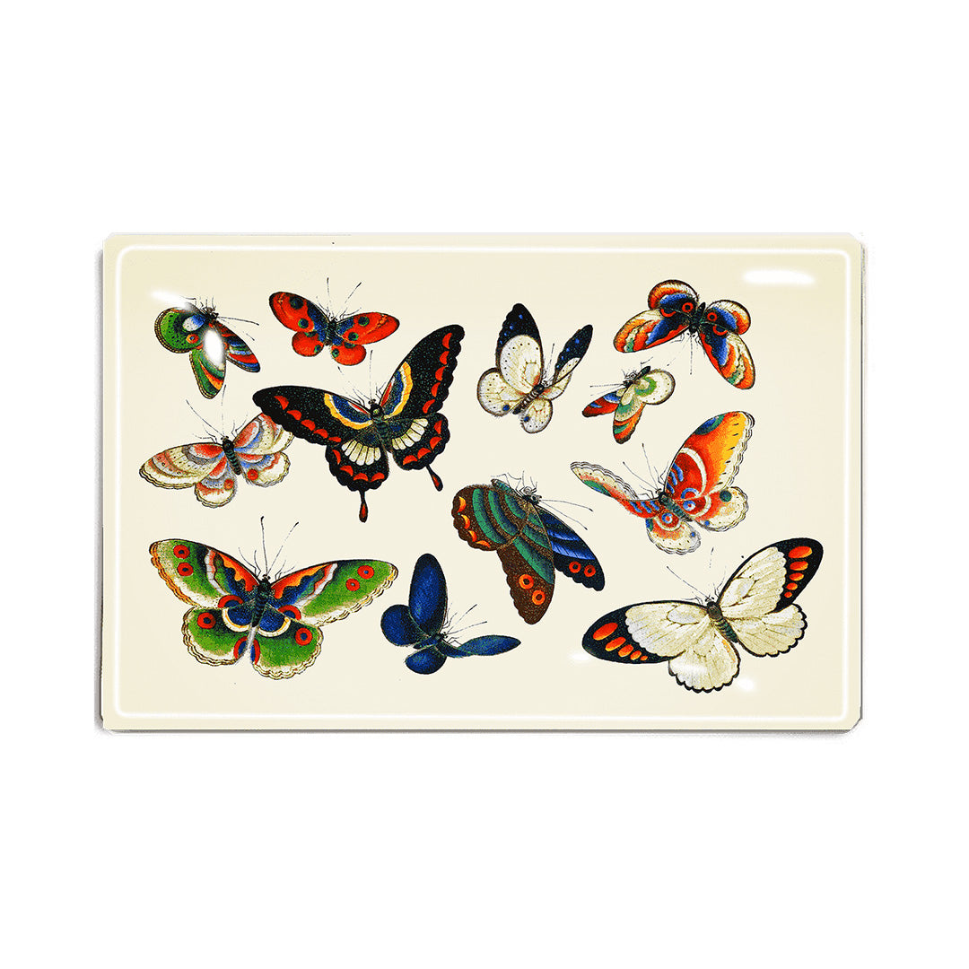 Fluttering Butterflies Decoupage Tray
