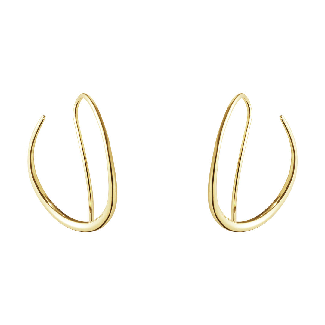 Georg Jensen Offspring Gold Double Hoop Earrings