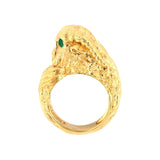 Webb Emerald & Gold Ram's Head Ring