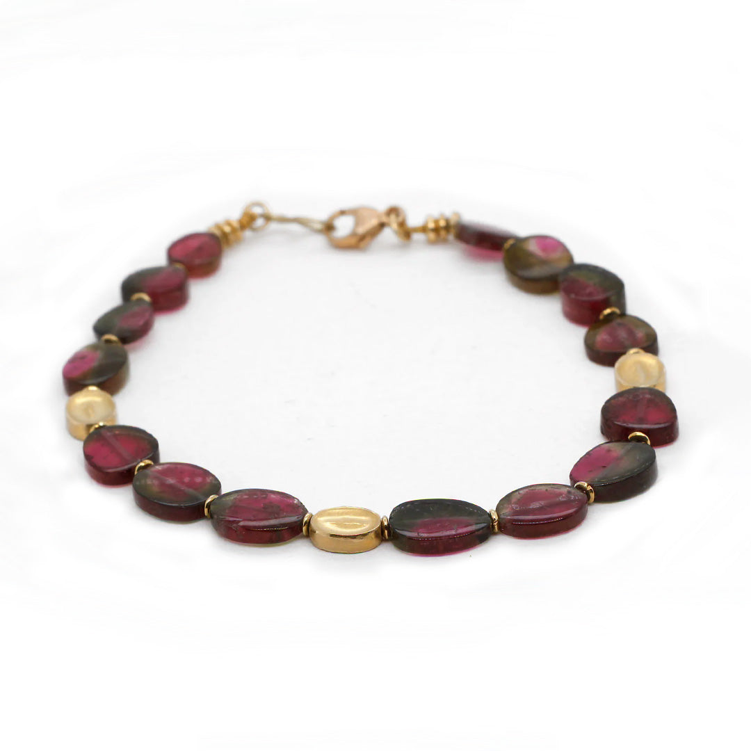 Barbara Heinrich Watermelon Tourmaline Slice Bracelet