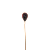 Estate Victorian Pear-Shaped Garnet & Pearl Stick Pin