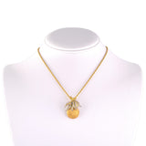 Buccellati Gold Floral Fruit Pendant Necklace