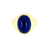 Gump's Lapis Corrugated Gentleman's Ring