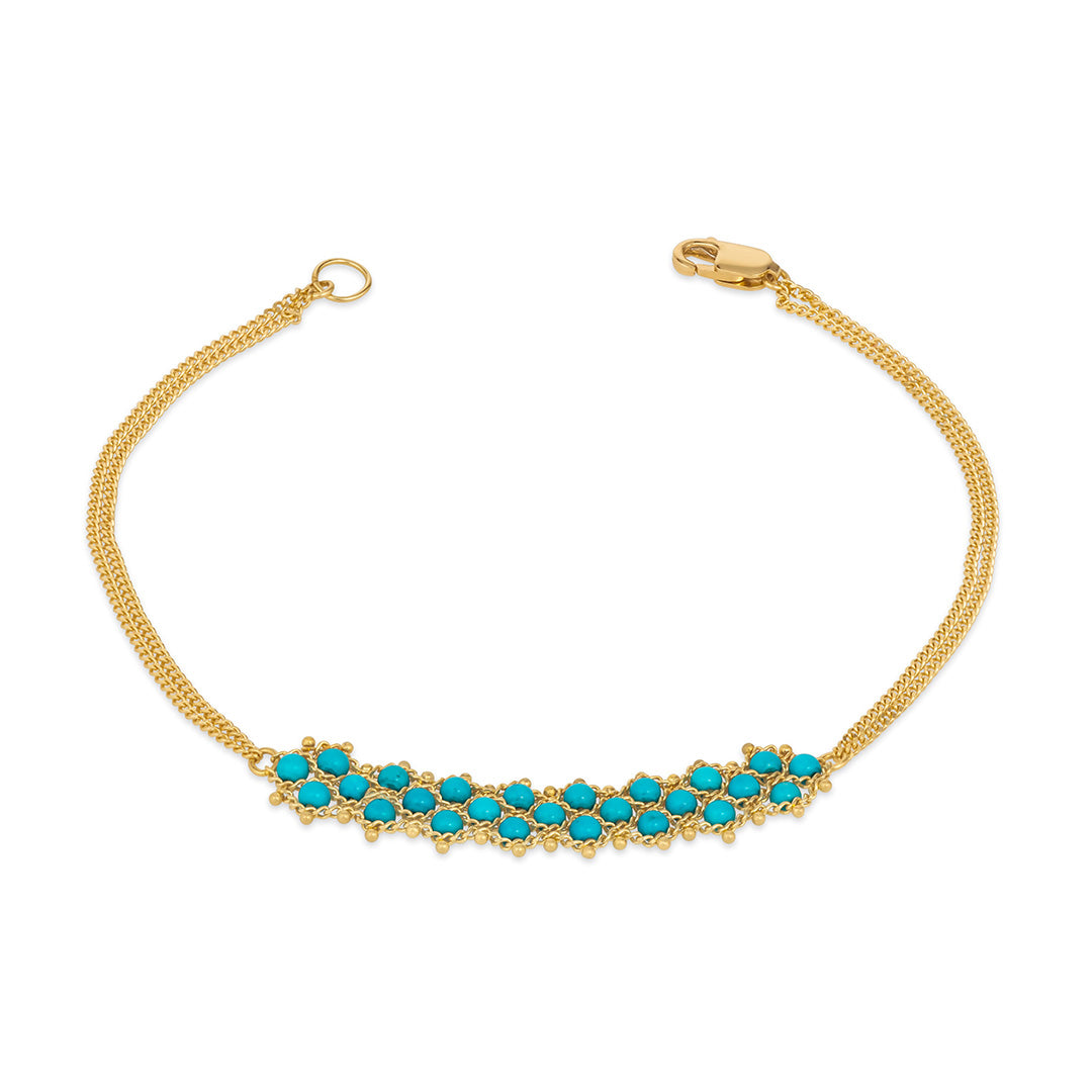 Amáli Turquoise Woven Bracelet