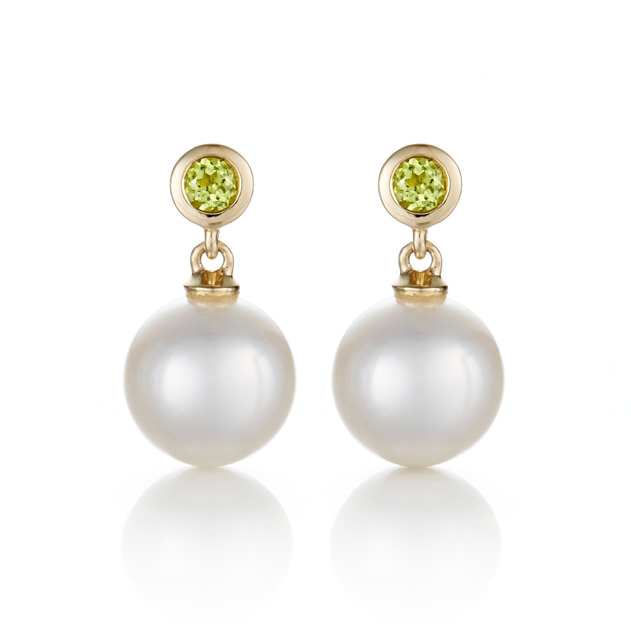 Peridot White Pearl Drop Earrings – Gump's - Main Image