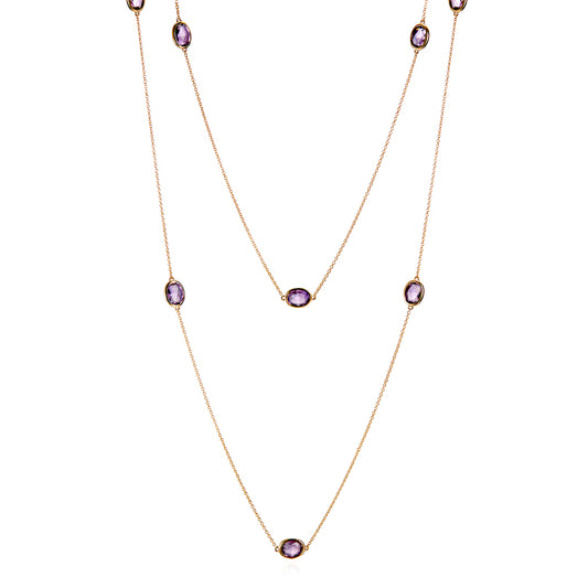 Gump's Signature Station Necklace in Amethyst