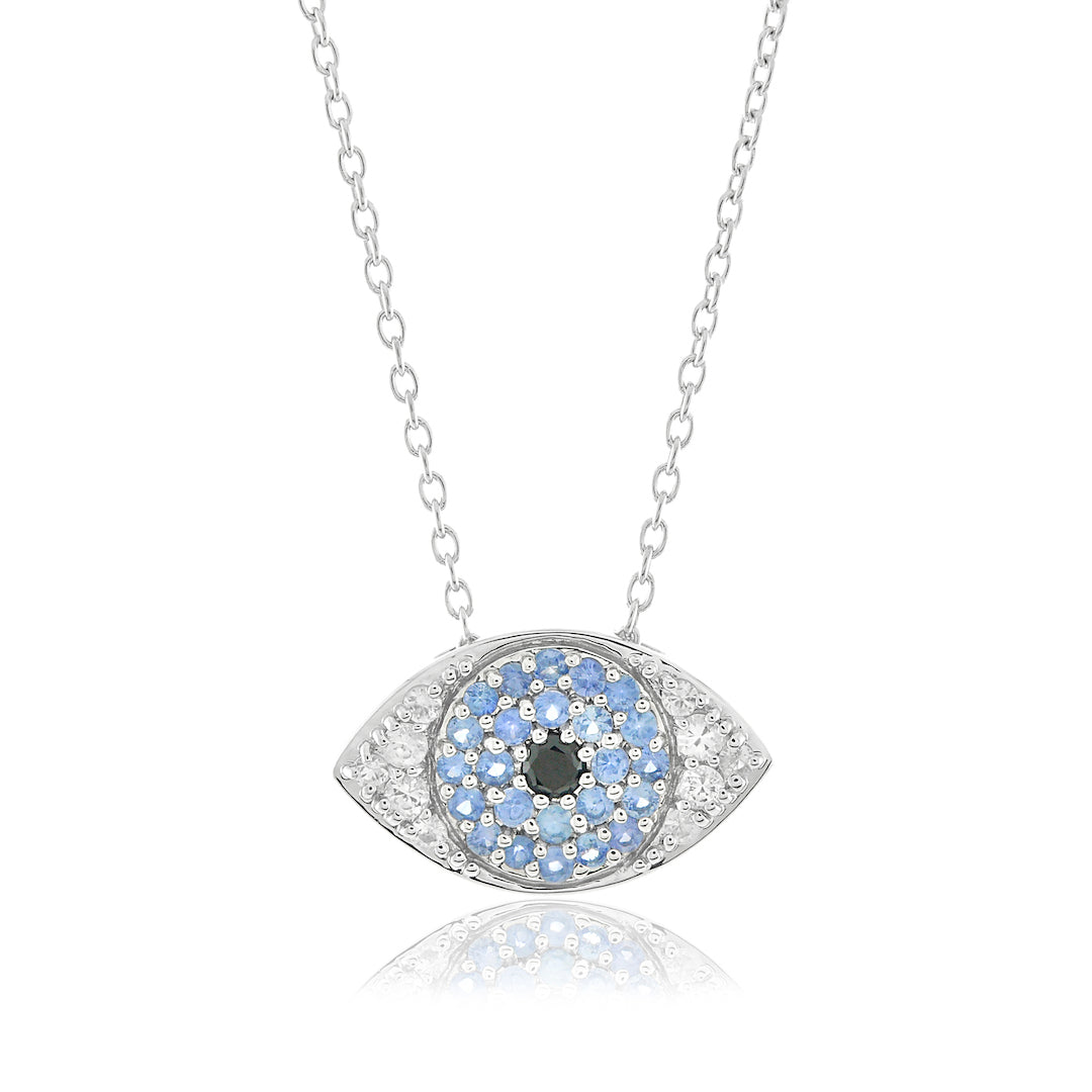 Gump's Signature Multi-Color Sapphire Evil Eye Pendant Necklace