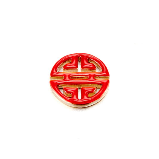 Loquet London Gump's Red Enamel Shou Charm