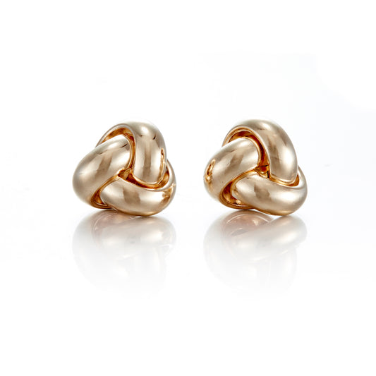 Gold Triple Knot Earrings