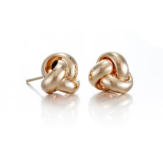 Gold Triple Knot Earrings