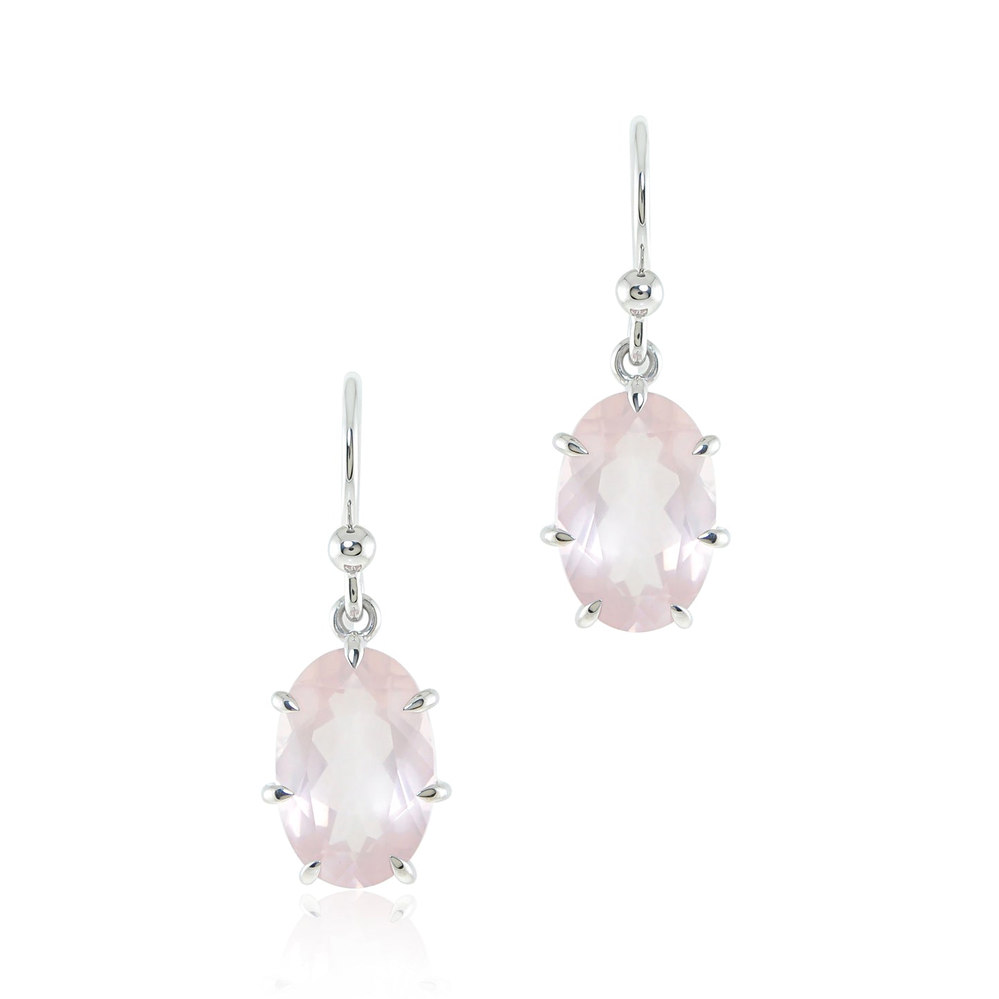 Gump's Signature Ashley Earrings in Rose Quartz