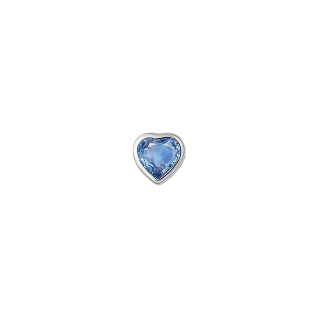 Loquet London Blue Sapphire Heart Charm