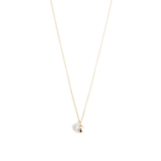 Melissa Joy Manning Bezel-Wrapped Pearl Drop Necklace