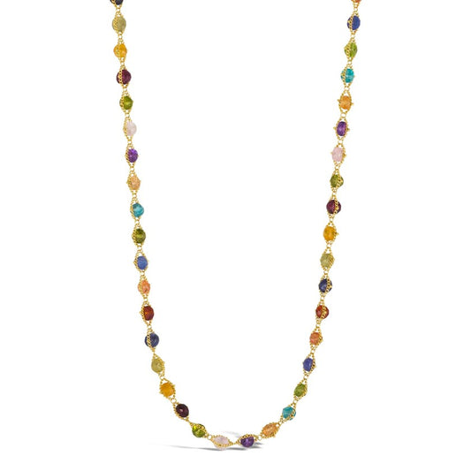 Amáli Multi-Colored Gemstone Woven Necklace
