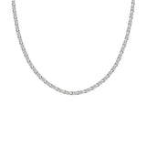 Gump's Signature Men's Silver Flat Link Necklace