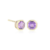 Gump's Signature Asscher-Cut Earrings in Amethyst