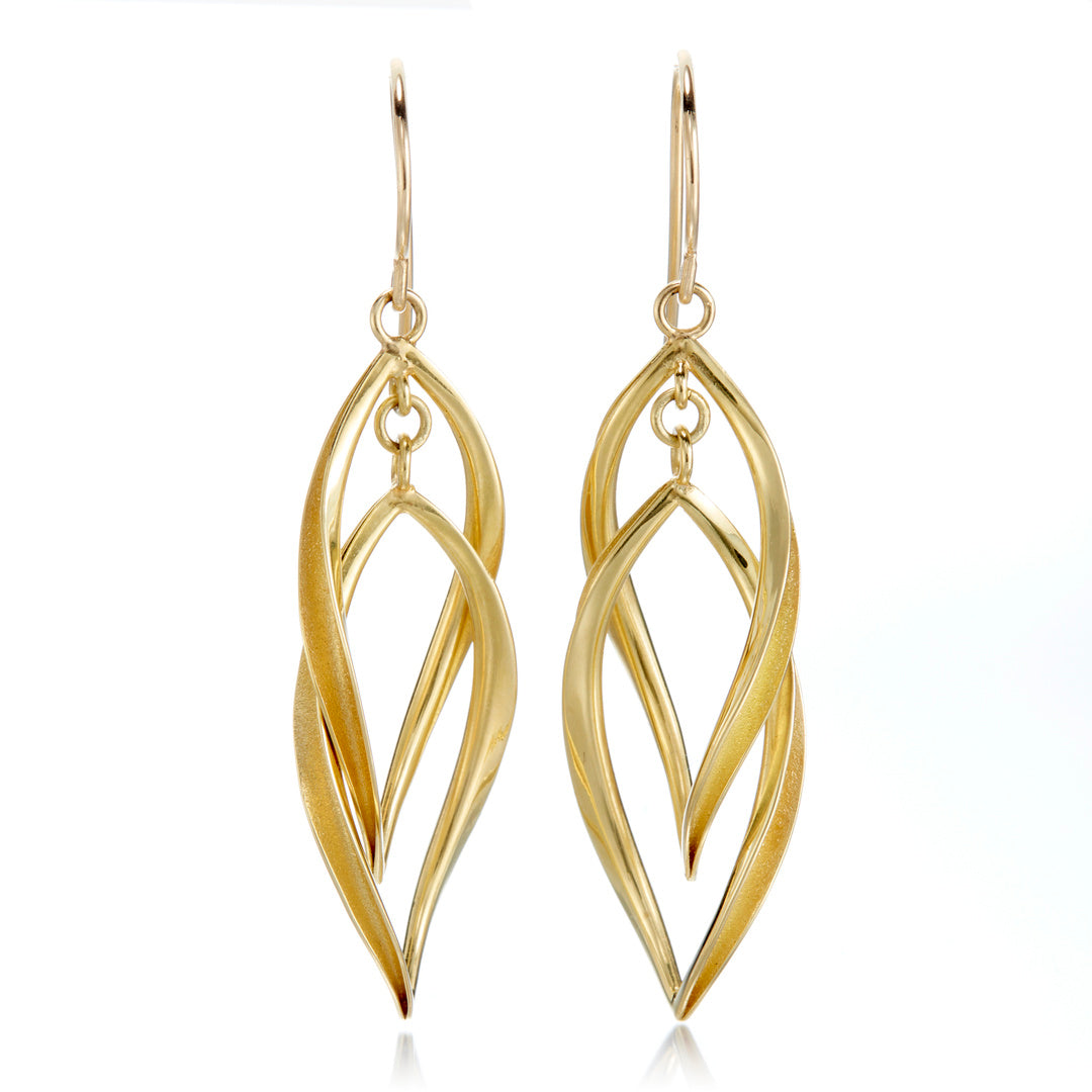 Timo Krapf Nested Marquise Drop Earrings