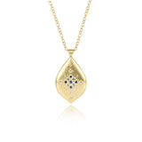 Adel Chefridi Sapphire Flare Pendant Necklace