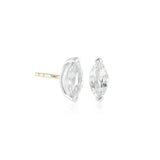Antoinette Earrings in White Topaz