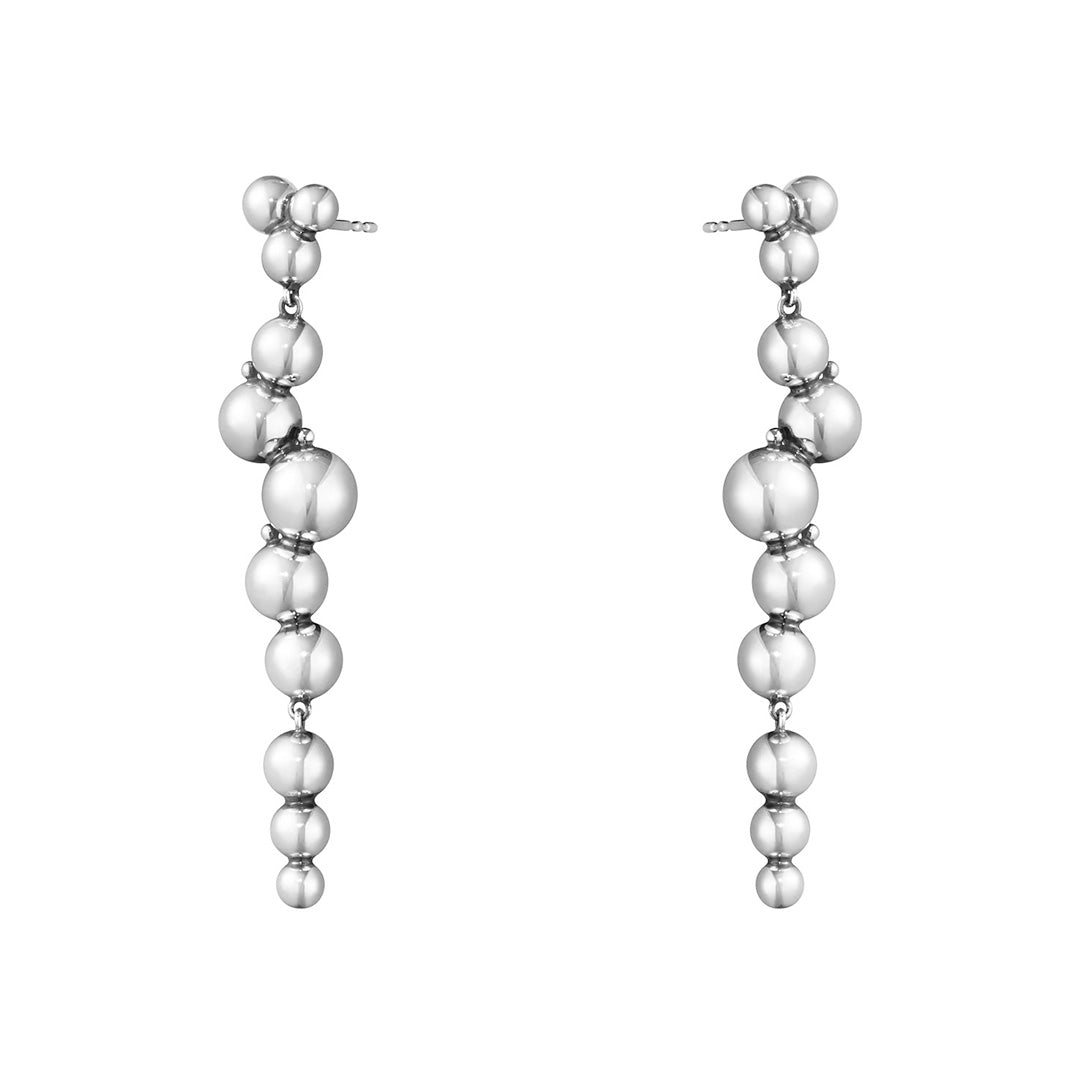 Moonlight Grapes Long Drop Earrings