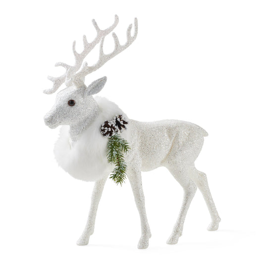Ino Schaller White Deer with Fur Collar