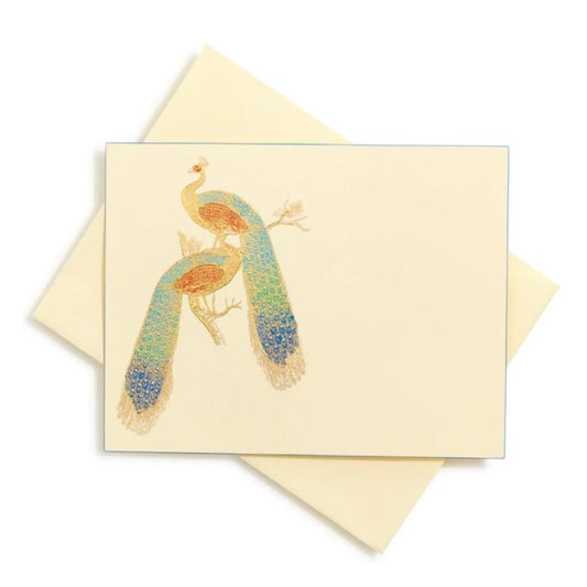 Bernard Maisner Peacock Note Cards, Set of 8