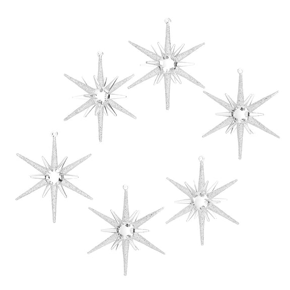 Gump's Starburst Ornaments, Set of 6