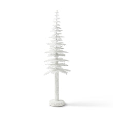 Ino Schaller Beaded White Snowy Tree, 16"