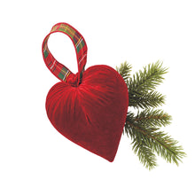 Red Velvet Heart Ornament