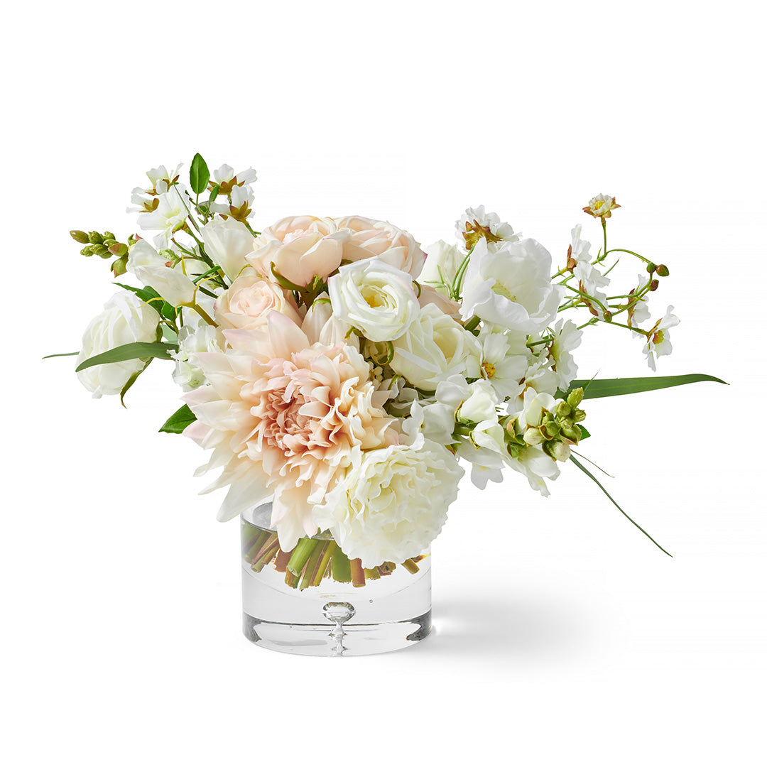 dahlia and succulent bouquet Beaumont Dahlia & Rose Bouquet