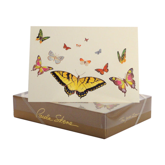Paula Skene Butterfly Medley Note Cards, Set of 8