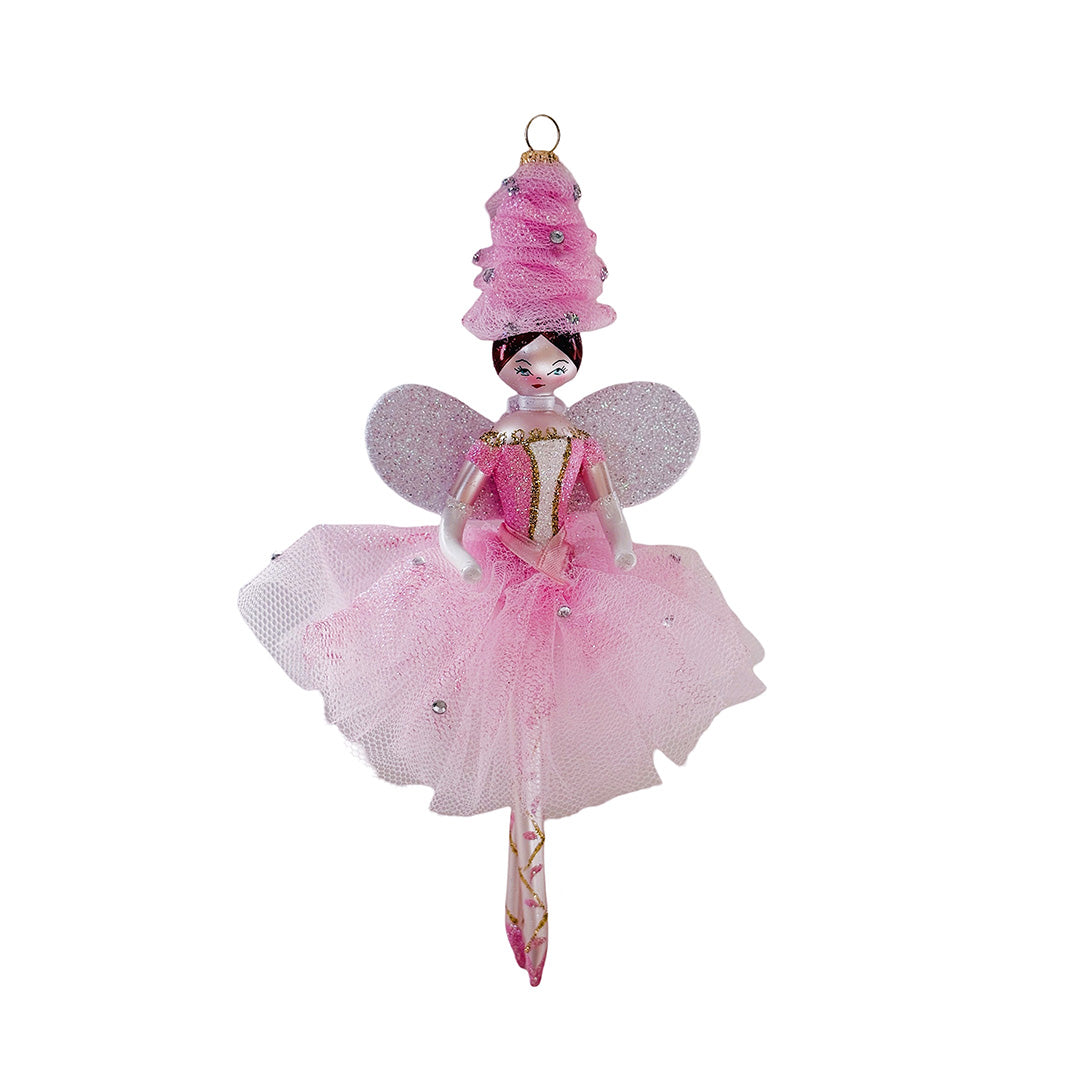 Jinglenog Anastasia Pink Fairy Ornament
